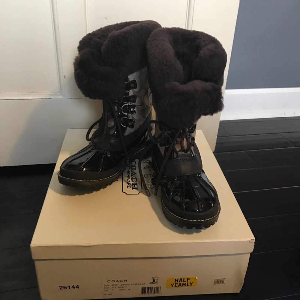 Coach winter boots